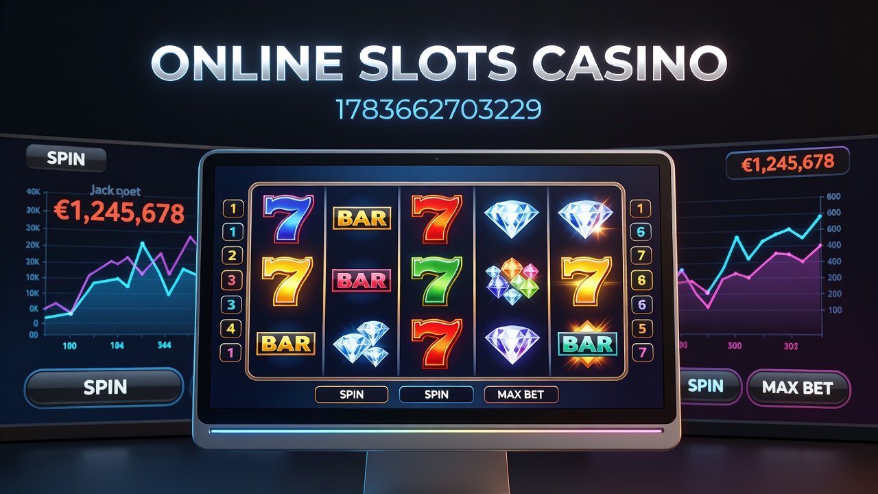 Overview of online slot casino interfaces showing multiple game screens and control panels