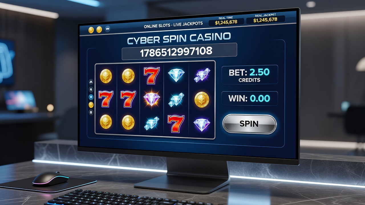 Mobile device screen showing online slots casino gameplay with cascading reels and accumulated bonus credits