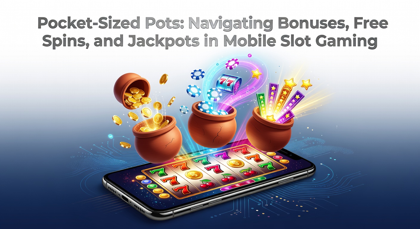 Vibrant mobile slot game interface displaying spinning reels with bonus symbols, free spin counters, and a glowing jackpot meter on a smartphone screen